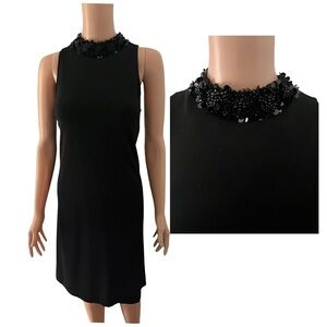 Dressy black dress by Maggy London.